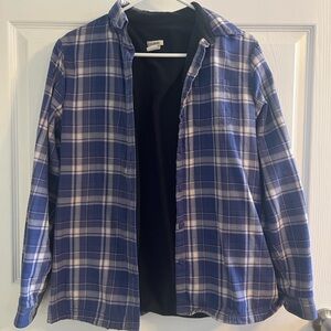 Women’s XS fleece lined flannel shirt